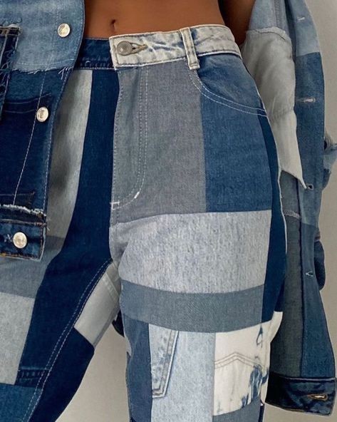 ​Пэчворк в стиле "джинсовый микс"