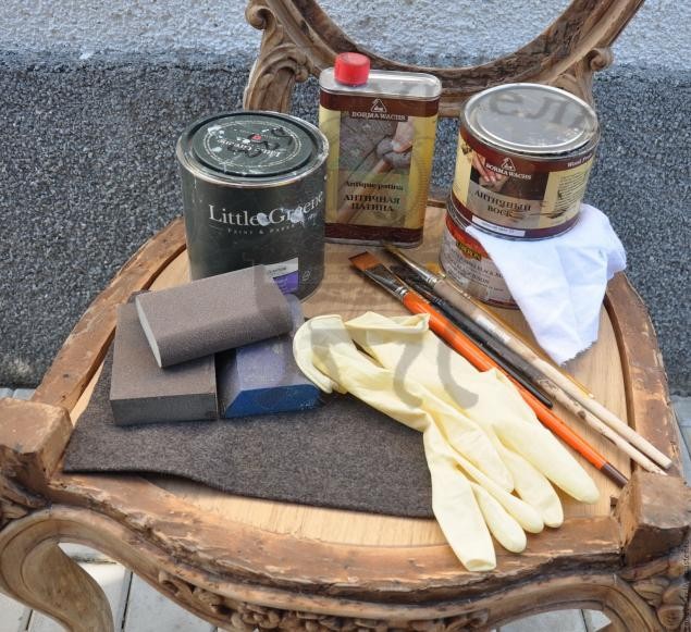 Покраска стула с использованием патины и воска: часть 1 Покраска стула с использованием патины и воска: часть 1