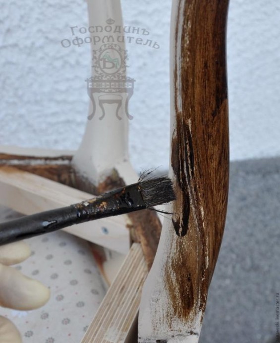 Покраска стула с использованием патины и воска: часть 1 Покраска стула с использованием патины и воска: часть 1