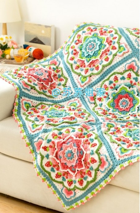 Роскошное одеяло из мотивов Роскошное одеяло из мотивов