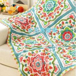 ​Роскошное одеяло из мотивов