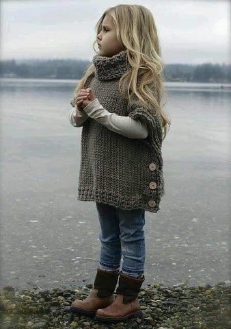 Вяжем уютное пончо для всей семьи Вяжем уютное пончо для всей семьи