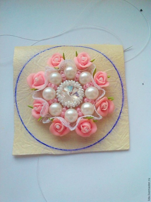 ​Делаем романтичную брошь "Грезы": часть 1