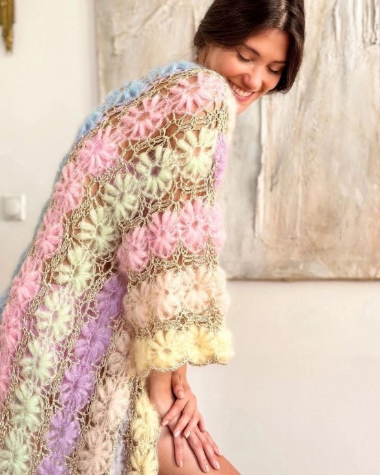 Кардиганы спицами и крючком