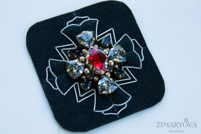 ​Создаем брошь-орден "Primavera": часть 2