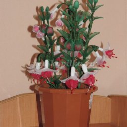 Фуксия из капроновых колгот: часть 3