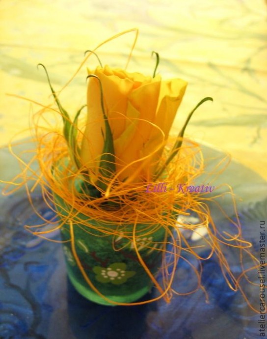 Мини-композиция в рюмке