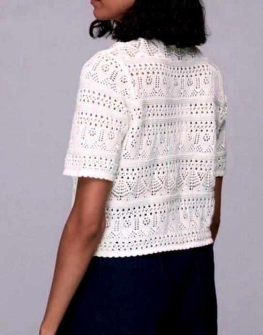 ​Осенний топ спицами