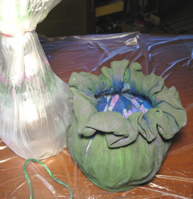 ​Кашпо-горшочек из ткани: часть 2