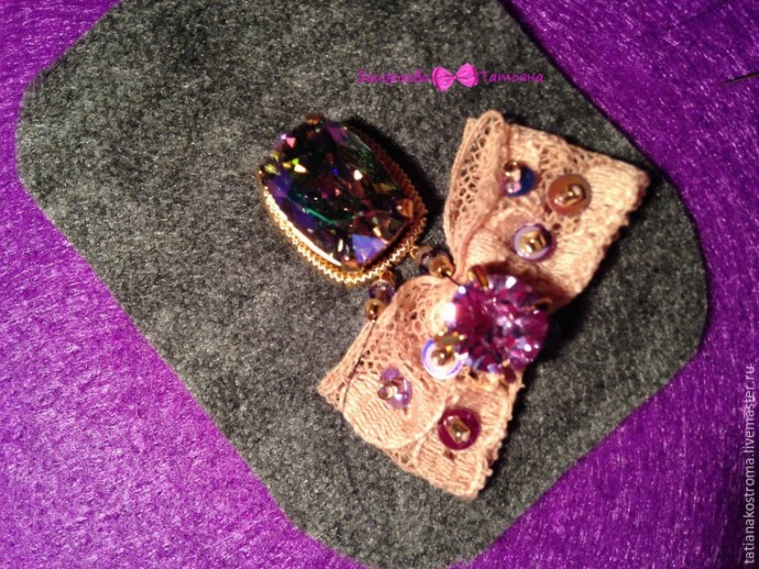 Создаём романтичные серёжки: часть 2