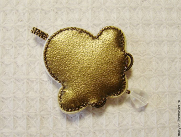 ​Создаем нежный кулон "English rose": часть 4