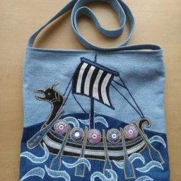 Интересные сумки из джинсовых лоскутов