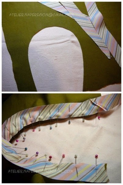 ​Обработка криволинейных срезов косой бейкой