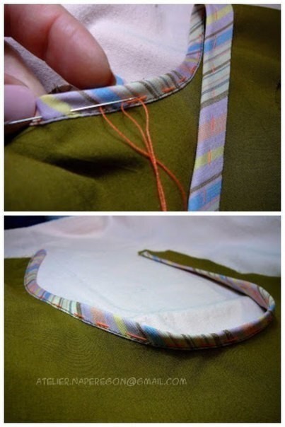 ​Обработка криволинейных срезов косой бейкой