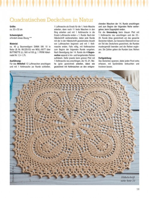 Оригинальные схемы для вязания салфеток