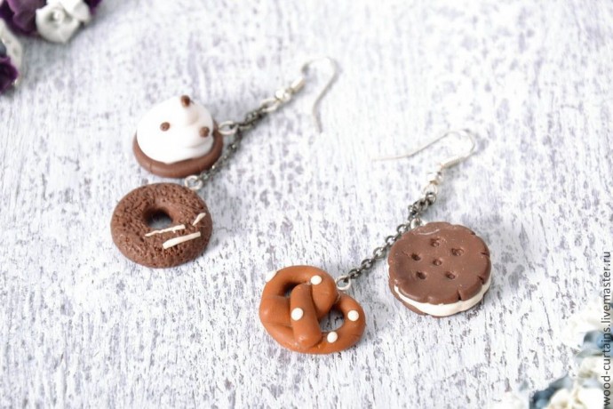 Серьги из полимерной глины