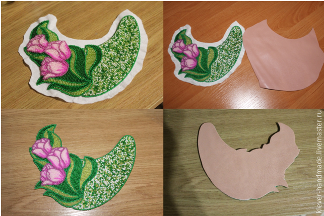 ​Создаем колье "Тюльпаны в саду" в технике вышивки бисером