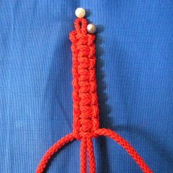 ​10 ажурных цепочек из 4-х нитей в технике макраме: часть 1