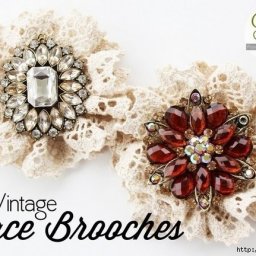 Цветок из кружева