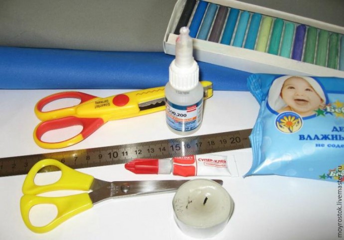 Делаем фантазийный цветок из фоамирана: часть 1