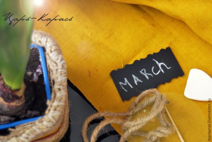 ​Кашпо в стиле рустик из старой коробки: часть 2