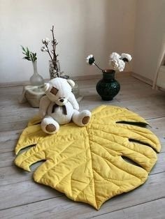 Коврики в виде листьев в скандинавском стиле Коврики в виде листьев в скандинавском стиле