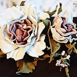 Как сделать розу из кожи