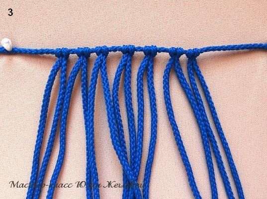 Плетём шарик в технике макраме