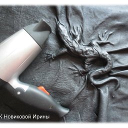 Лепим фигурку ящерицы и обтягиваем ее кожей: часть 4