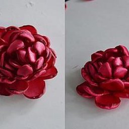 Делаем пион из лент: часть 2