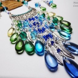 Делаем колье и серьги в стиле бохо своими руками
