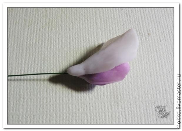 ​Лепка глицинии из полимерной глины: часть 3