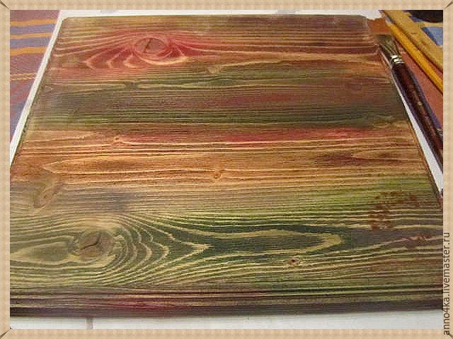 Объемный декупаж без специальных материалов: создаем панно "Ложка меда": часть 2