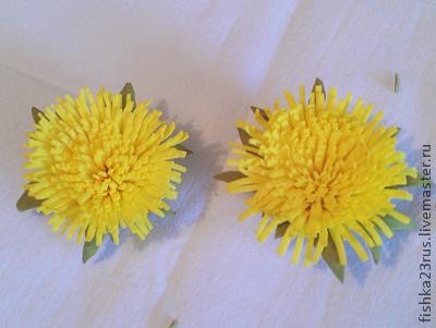Одуванчики из фоамирана: часть 2