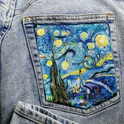 ​Роспись по джинсе