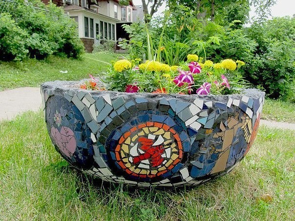 Садовая мозаика: идеи для вдохновенного творчества