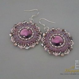 Серьги "Цветы сакуры"