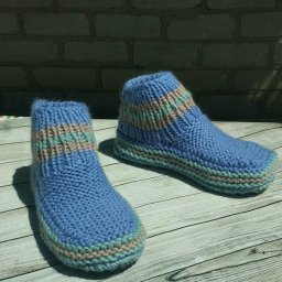 Теплые тапочки на войлочной подошве