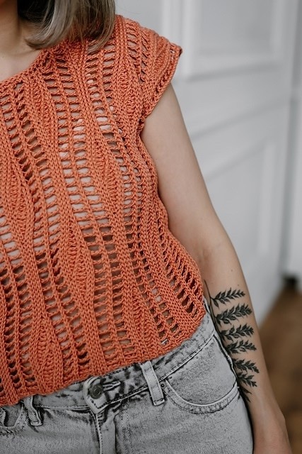 Ажурный узор дорожками