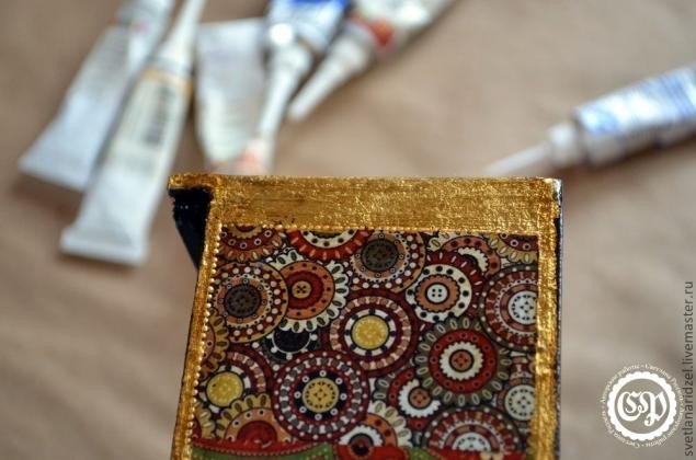 ​Коробка для чая превращается в восточную шкатулку: мастер-класс, часть 3