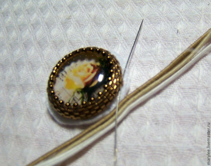 Создаем нежный кулон "English rose": часть 1