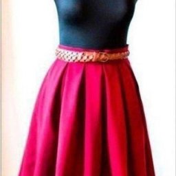 Пышная юбка со складками