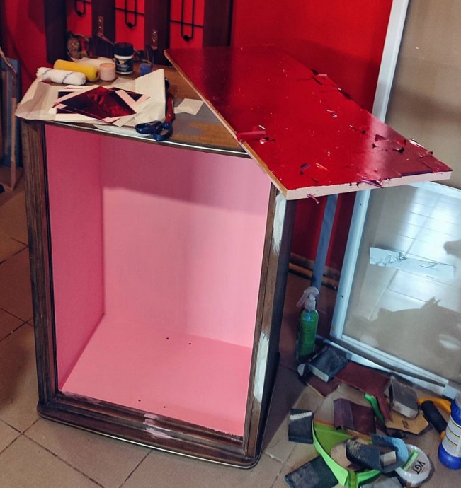 Реставрация винтажной тумбы: часть 2