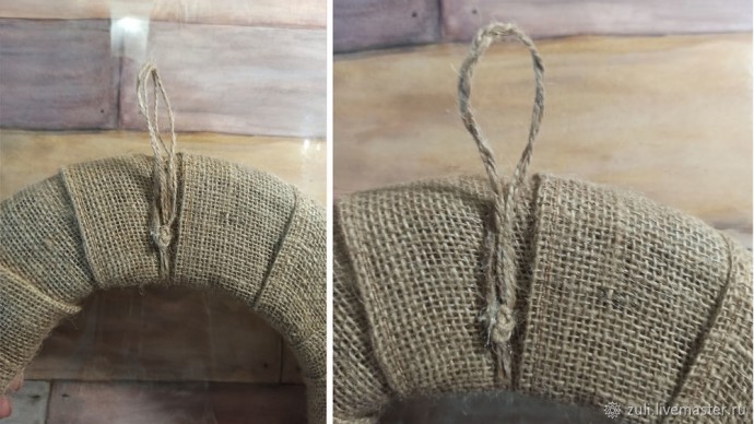 Создаём рождественский венок: часть 4