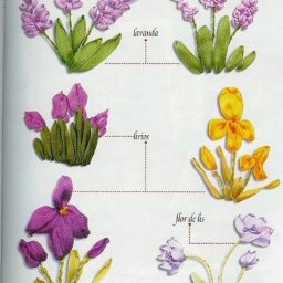 ​Вышивка атласными лентами