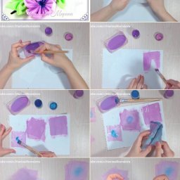 ​Цветы в технике канзаши