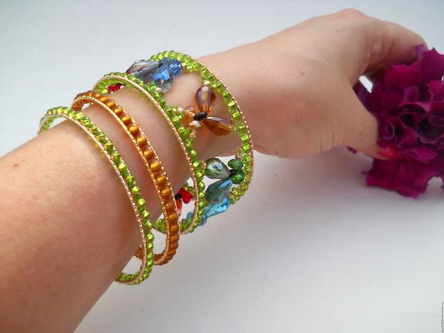 Ажурный браслет "Бабочки": часть 4