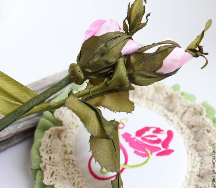 ​Роза из тафты "100 лепестков": мастер-класс, часть 5