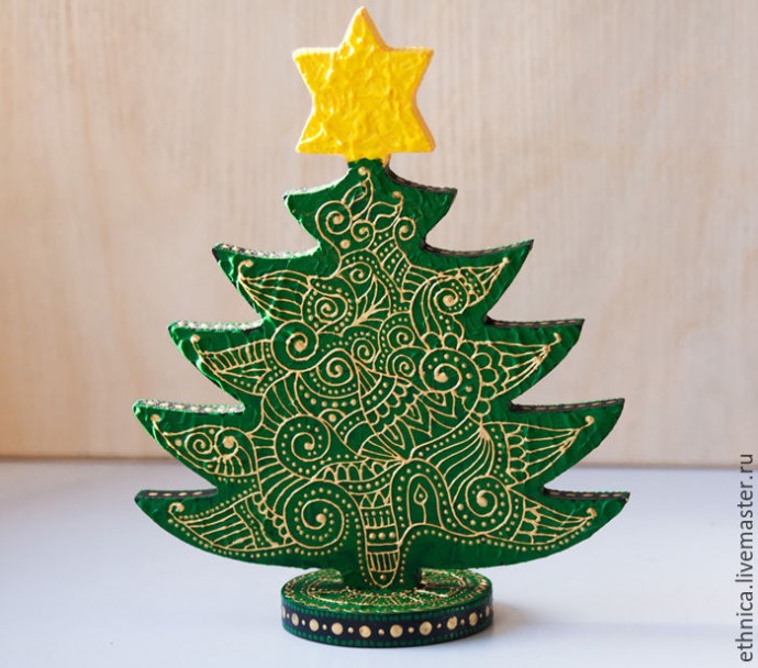 Мастер-класс по росписи новогодней ёлочки в стиле мехенди Мастер-класс по росписи новогодней ёлочки в стиле мехенди