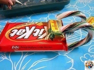 Саночки из сладостей